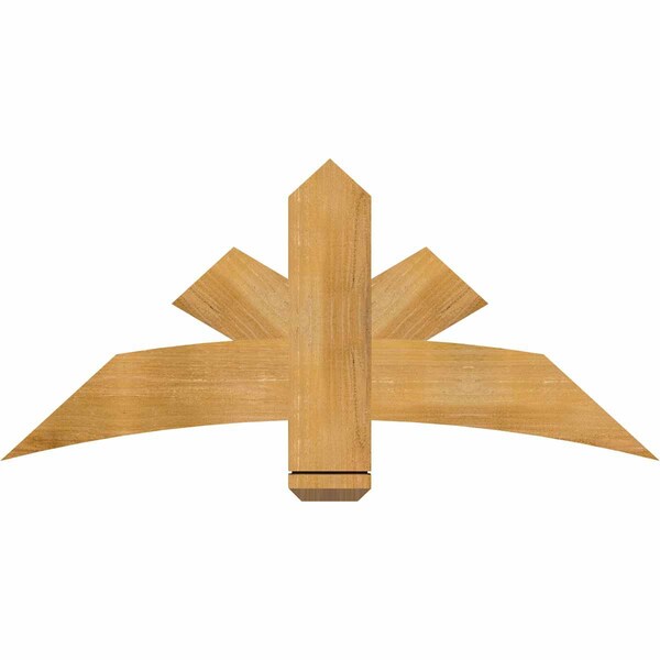 Ekena Millwork Alberta Rough Sawn Timber Gable Bracket, Western Red Cedar, 48"W x 22"H x 2"D x 6"F, 11/12 Pitch GBW048X22X0206ALB00RWR - main